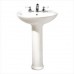 American Standard 0236.811.020 Cadet Pedestal Combo Bathroom Sink with 8 in. Faucet Centers in White - B00PCI6UW2